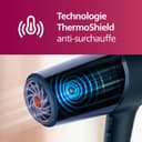 Philips -Hair Dryer 5000 Series, ThermoShield Technology, Ionic Care, 2300 W, Metallic Blue, with 9 mm and 11 mm Styling Nozzle Volume Diffuser, BHD510/20 - 2