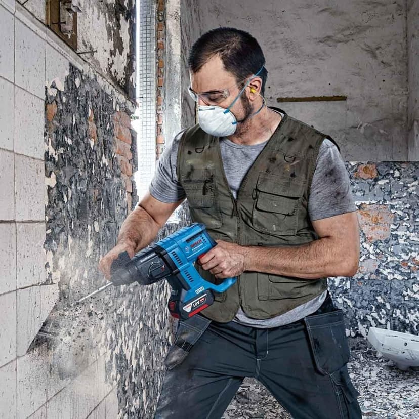 Bosch Professional 18V System Cordless Rotary Hammer GBH 18V-21 (max. impact energy 2 J, incl. Machine Cloth, without battery/charger) - 3