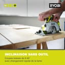RYOBI - Scie Circulaire Sans Fil 18V ONE+ RWSL1801M – Lame Ø150 mm 18 dents, Réglage Profondeur et Inclinaison – Coupe Bois, OSB, Panneaux – Batterie Non Incluse - 5