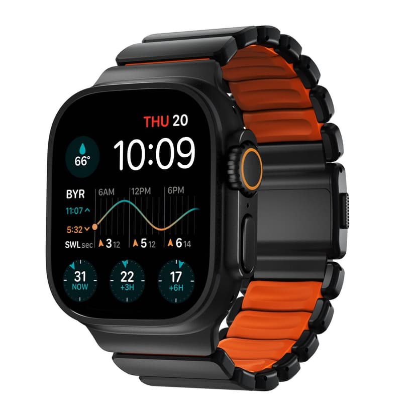 NOMAD Stratos Band I for AppleWatch 42/44/45/46/49 mm I Hybrid Design, verschiedene größen - 1
