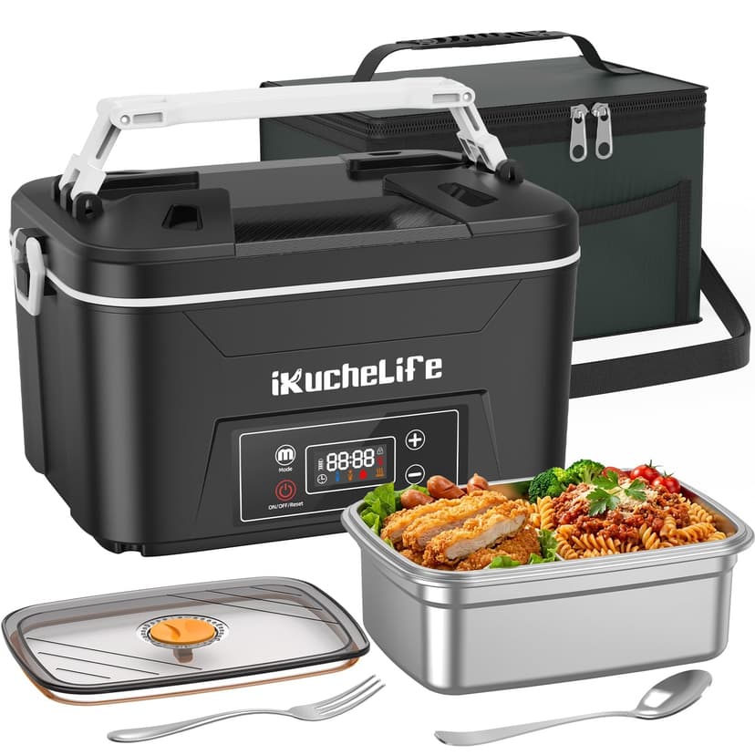 ikuchelife Gamelle Chauffante 100W Lunch Box Chauffante E… - 1