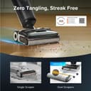 roborock F25 XT Wet Dry Vacuum Cleaner, Cordless Vacuum Mop All in One for Hard Floor, 20000Pa Hardwood Floor Cleaner with Zero Tangle, 194°F Hot Air Flash Drying Electric Mop, 180° Lie Flat, WiFi - 3