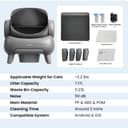 Neakasa M1 Plus Self Cleaning Cat Litter Tray, Open Top Automatic Litter Box with Large Capacity & App Control, Odour-Free Design for Busy Owners & Multi-Cat Homes, Ideal for Travel - 8