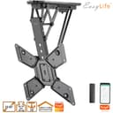 EasyLife Support TV Plafond Motorisé et pivotant, intégration Smart Home, Support VESA Jusqu’à 400x400 pour TV LCD/OLED, Moniteur, écran, Smartboard, 23–55 Pouces, 30 kg – Noir - 4