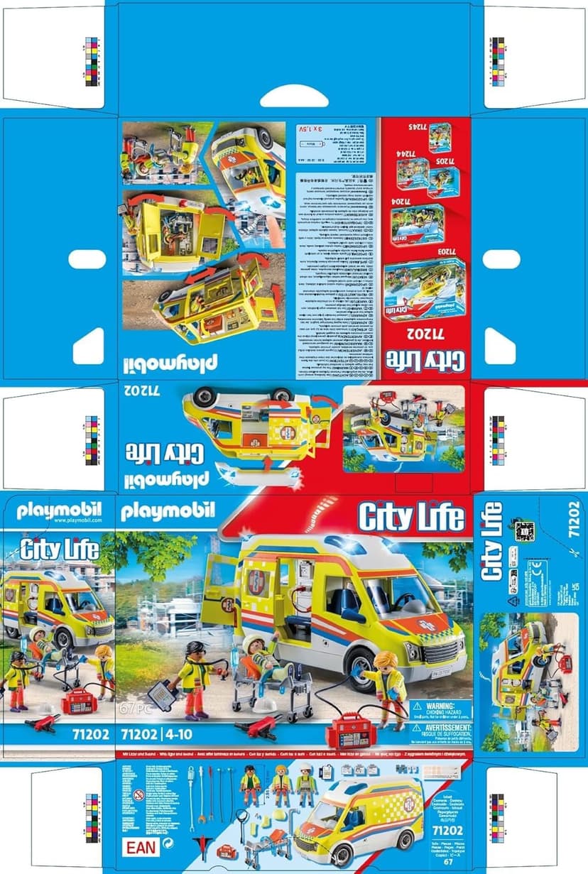 Playmobil 71202 City Life Ambulance with Lights and Sound, toy playset suitable for ages 4+ - 4
