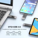 RAOYI 128GB USB C Flash Drive USB C and A Dual USB 3.0 Stick USB Type-C Memory Stick Thumb Drive for Smartphones, Tablets, Macs and Computers, Black - 6