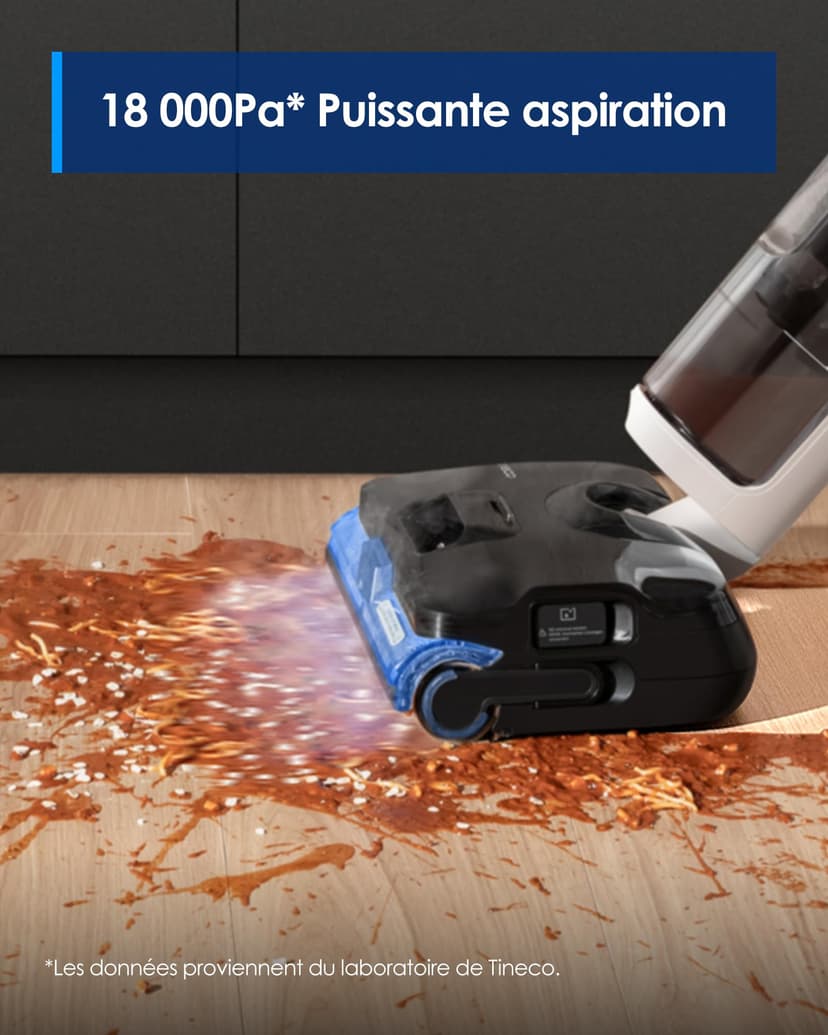 Tineco Floor One S6 Stretch Steam Wet Dry Vacuum Cleaner, Powerful Sucton, Anti-Tangle Design, Long Runtime, 180¡ã Lay-Flat - 9