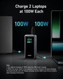 Anker Prime Power Bank, 20,000mAh Portable Charger with 200W Output, Smart Digital Display, 2 USB-C and 1 USB-A Port Compatible with iPhone 16/15/14/13 Series, Samsung, Dell, and More - 5