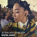 JBL Tune Beam 2, Wireless Noise Cancelling Bluetooth Earbuds with 48h Playtime, IP54 Water and Dust Resistant, Multi-Point Connection, Ergonomic Design, Closed-Back Stick Design, White - 5