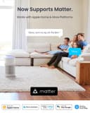 SwitchBot Air Purifier with Night Light, CADR 400m³/h for up to 83㎡, 3-Layer Filtration System removes 99.97% of pollutants, 20dB Sleep Mode, Supports Alexa&App Control, Chew-Proof Wire ideal for Pets - 2