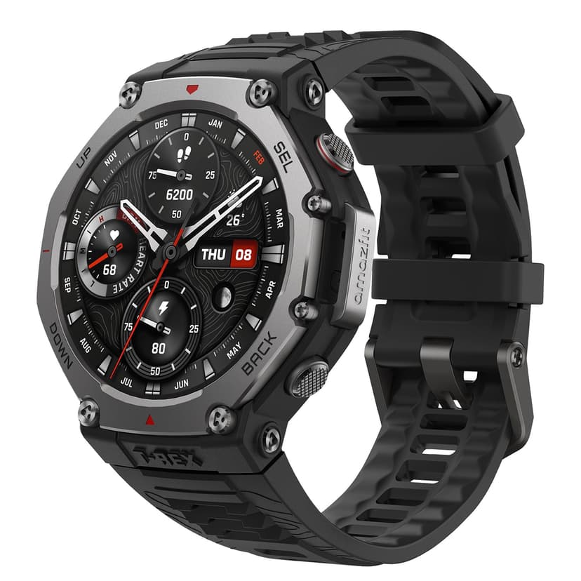Amazfit T-Rex 3 Outdoor Smartwatch 48mm AMOLED Display, Offline Maps & Navigation, 6 Satellite Systems Dual Band GPS, 27 Days Battery Life, NFC Payment, 170 Sports Mode, 45m Freediving for Adventure - 1