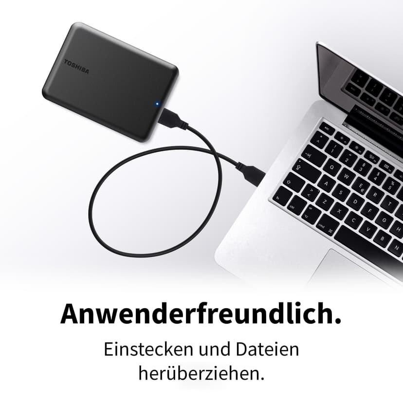 Toshiba Canvio Partner 2To Portable 2.5" HDD externe,Disque dur mécanique, USB 3.2 Gen 1, compatible Mac et Windows, USB Powered - 5