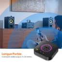 1Mii B06S+ LDAC Recepteur Bluetooth 5.3 pour la Musique Haute Résolution Stéréo à Domicile, Adaptateur Audio sans Fil Hi-FI avec aptX HD/Faible Latence, Recepteur de Contrôle du Volume Longue Portée - 4