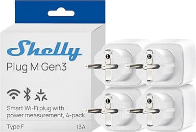 Shelly Plug M Gen3 Blanc – Prise connectée Matter et Wi-F…