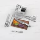 Ninja StaySharp Knife Set, Stainless Steel 6Piece Set with Integrated Sharpener, Chef, Kitchen Slicing, Bread, Utility, and Paring knives , Kitchen Scissors, White, K62006EUWH - 3