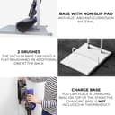 Vacuum Cleaner Holder Compatible with Dyson V15 V12 V11 V10 V8 V7 V6 - DC45/ DC35/ DC58/ DC59/ DC62/ DC74- Floor Storage Organizer with Wheels Without Drilling the Wall. - 6