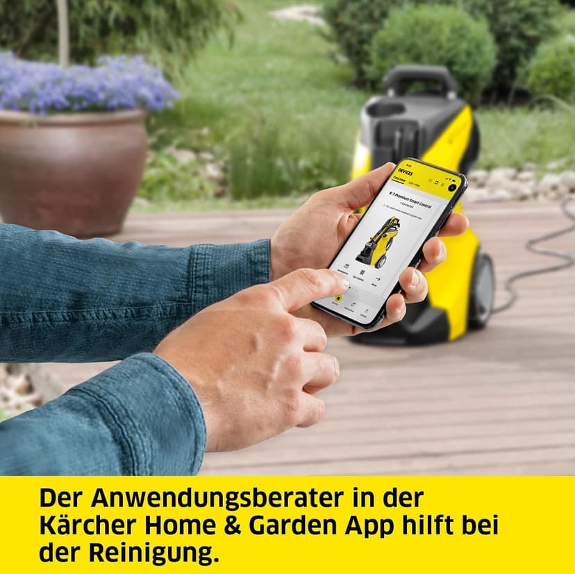 Kärcher K 4 Power Control High Pressure Washer, Pressure: max. 130 bar, Flow rate: 420 l/h, Surface area: 30 m²/h, Water Filter, Weight: 11.5 kg, Hose and High Pressure Gun, Rotabuse, Lance - 4