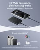 Anker MagGo Batterie Externe Magsafe Certifiée Qi2 15W Magnétique Ultra-Fine 10000 mAh, Chargeur Compatible MagSafe Ultra Rapide, Design Ergonomique, Uniquement pour iPhone 17 Pro Max 16/15/14 - 6