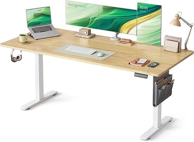 SONGMICS Bureau Électrique Réglable en Hauteur, 180 x 80 …