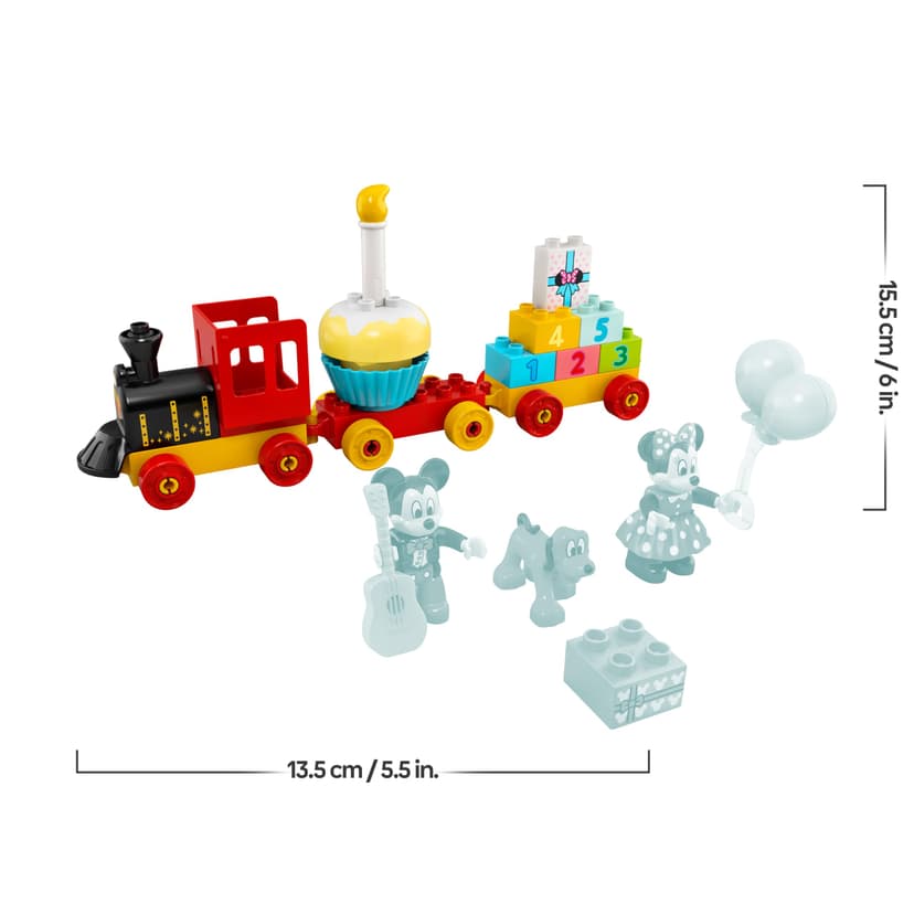 LEGO DUPLO | Disney Il Treno del Compleanno di Topolino e Minnie - Giocattolo per Bambine e Bambini da 2 Anni in su - Giochi Educativi con Mattoncini Numerati e 3 Personaggi - Idea Regalo - 10941 - 9
