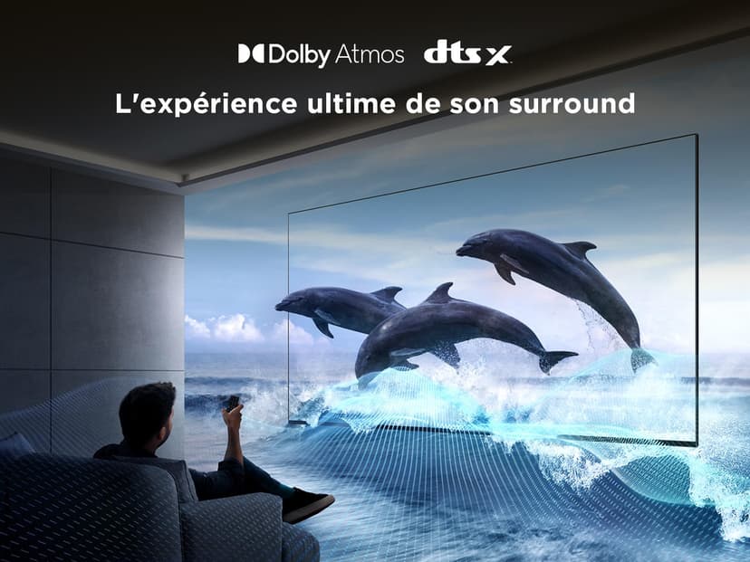 TCL 65T6C Fire TV 65 Pouces QLED 4K UHD Smart TV, HDR (Multi-Format), Dolby Atmos, Motion Clarity - 9