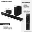 SAMSUNG HW-Q990D Sound Bar 11.1.4 ch with Dolby sound, surround sound expansion, adaptive sound, wireless subwoofer, 2024 - 2