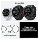 Garmin fēnix 8, 51mm Premium GPS smartwatch, AMOLED touchscreen, multisport, advanced health & training features,built-in LED flashlight,adventure watch with up to 29 days battery life, Slate Grey - 8