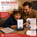 CHEOTIME Galton Board, Probability Demonstrator Effective Statistical Law Experiment Model Dalton Board Physics Lab Teaching Tool with 2800 Metal Beads - 3