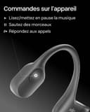 SHOKZ OpenRun Casque à Conduction osseuse, écouteurs Bluetooth Oreilles Libres pour Le Sport avec Micro, Casque sans Fil étanche IP67, 8 Heures d'autonomie, USB-C, Bandeau de Sport, Noir - 9