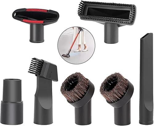 Vacuum Cleaner Attachments, Vacuum Cleaner Attachments, Suitable for Vacuum Cleaners with 32-35 mm Inner Diameter of Interface, Pack of 7