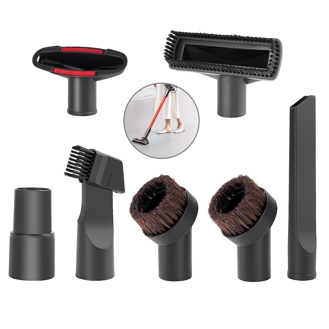 Vacuum Cleaner Attachments, Vacuum Cleaner Attachments, Suitable for Vacuum Cleaners with 32-35 mm Inner Diameter of Interface, Pack of 7