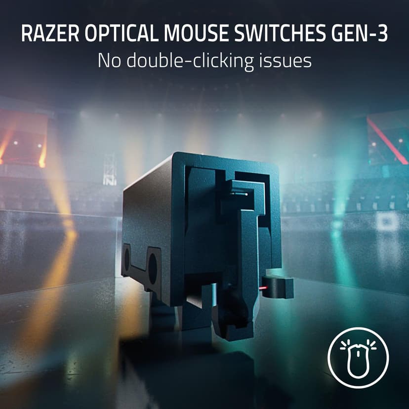 Razer DeathAdder V3 Pro - Lightweight Wireless Ergonomic Esports Mouse (63g Lightweight Design, Focus Pro 30K Optical Sensor, Mouse Switches Gen-3, HyperSpeed Wireless) Black - 7
