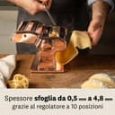 Marcato Pasta Machine, Pasta Maker, Pasta Roller for Handmade Fresh Pasta, Made in Italy, Chromed Steel, for Lasagna, Fettuccine, Tagliolini, Compatible with 11 Extra Pasta Shapes. Model: Atlas 150 - 4