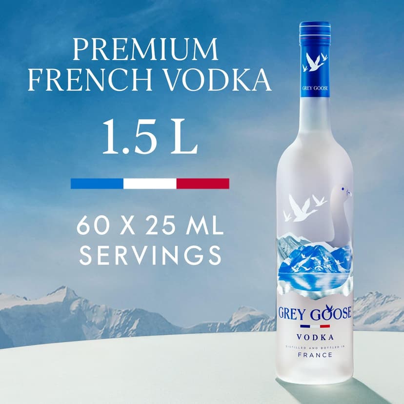 GREY GOOSE Premium French Vodka, 40% ABV, 150cl / 1.5L, Made in France using natural ingredients - 2