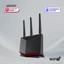 ASUS RT-BE86U Dual-band WiFi 7 Router, supports 4096-QAM, Multi-link operation (MLO), AI WAN detection, AiMesh support, subscription-free network security, and comprehensive VPN features - 2