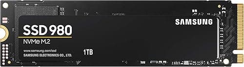 Samsung 980 1 TB PCIe 3.0 (up to 3.500 MB/s) NVMe M.2 Internal Solid State Drive (SSD) (MZ-V8V1T0BW)