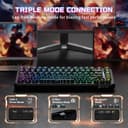 ATTACK SHARK X82PRO HE 75% Wireless Rapid Trigger Gaming Keyboard, Hall Effect Magnetic Switch Keyboard with 0.01mm RT Adjustable Actuation, 8Khz Polling Rate, Hot-Swap, RGB, for PC Gamer (Black) - 6