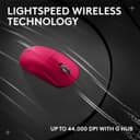 Logitech G PRO X SUPERLIGHT 2 wireless gaming mouse, 60 g pro-grade mouse with 5 programmable buttons, 44k DPI sensor, 8 kHz report rate, USB-C charging for PC/Mac - Pink - 8