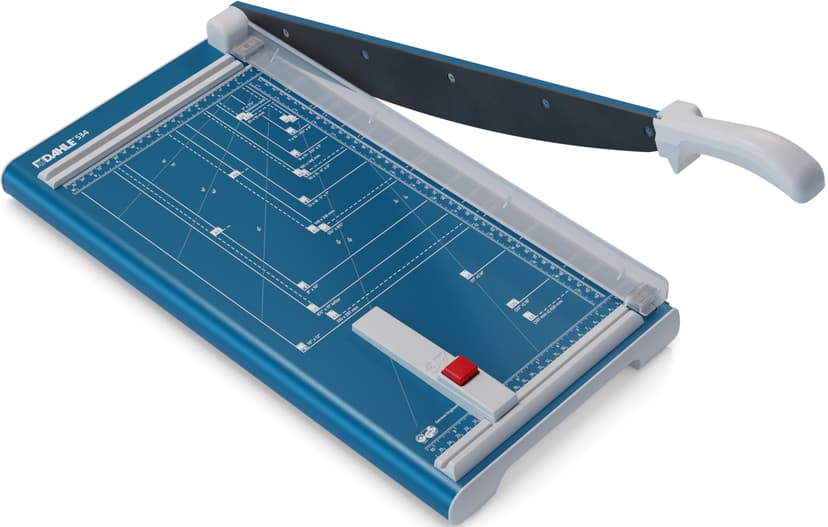 Dahle Cisaille 534 (Capacité de Coupe jusqu'à 15 Feuilles, DIN A3, 460mm de Coupe, Lame Plate, Pression Manuelle) Bleu - 1