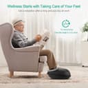 Medcursor Foot Massager Machine with Heat Function, Deep Kneading Massager, Multi-Level Settings & Adjustable Intensity for Home or Office Use (Black) - 4