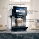 Siemens EQ900 TQ903D03 Automatic Coffee Machine, App Control, Intuitive Touch Screen, Barista Mode, AromaBoost, Noise Reduction, Premium Grinder, Automatic Steam Cleaning, - 2