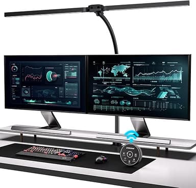 EYOCEAN Lampe de bureau à double tête à pince - 24 W - 80…