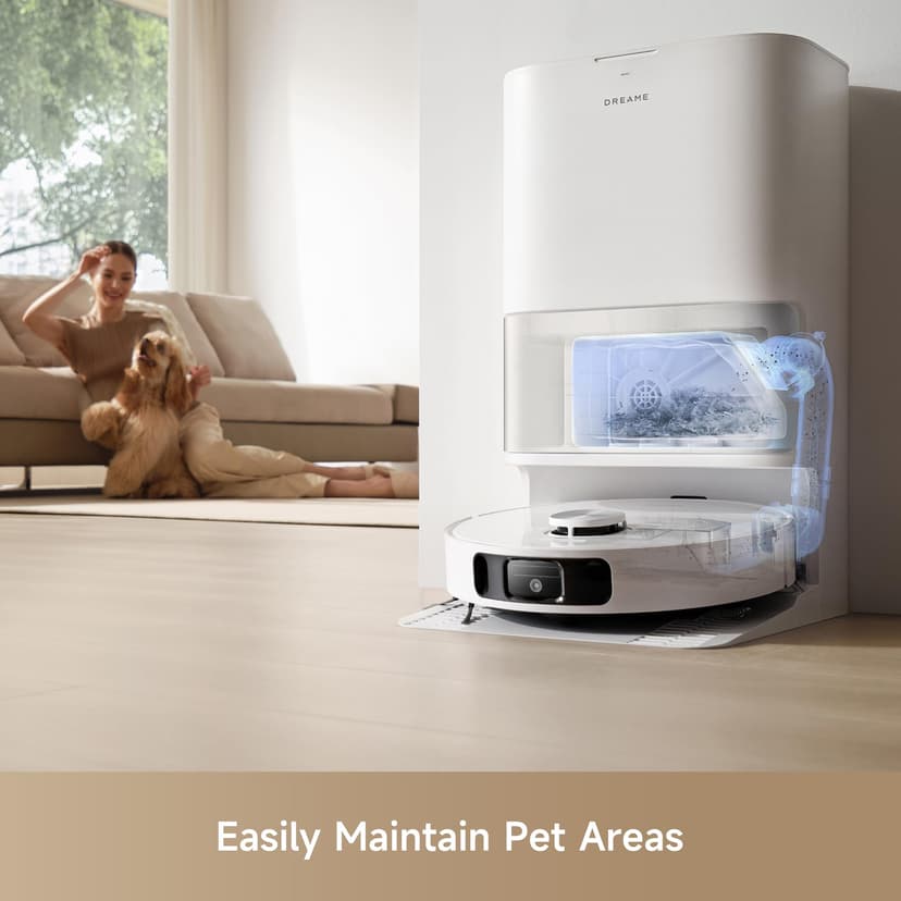 dreame L10s Ultra Gen 2 Robot Vacuum with Mop, 10000Pa, LiDAR Obstacle Avoidance & MopExtend Technology, Auto Washing&Drying, Self-Emptying&Refilling, 10.5mm Mop Lifting - 7