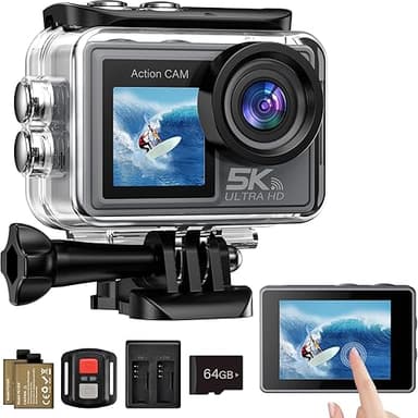 Ruycllo Caméra Sport 5K/4K, 50MP Caméra d'action avec 64G…