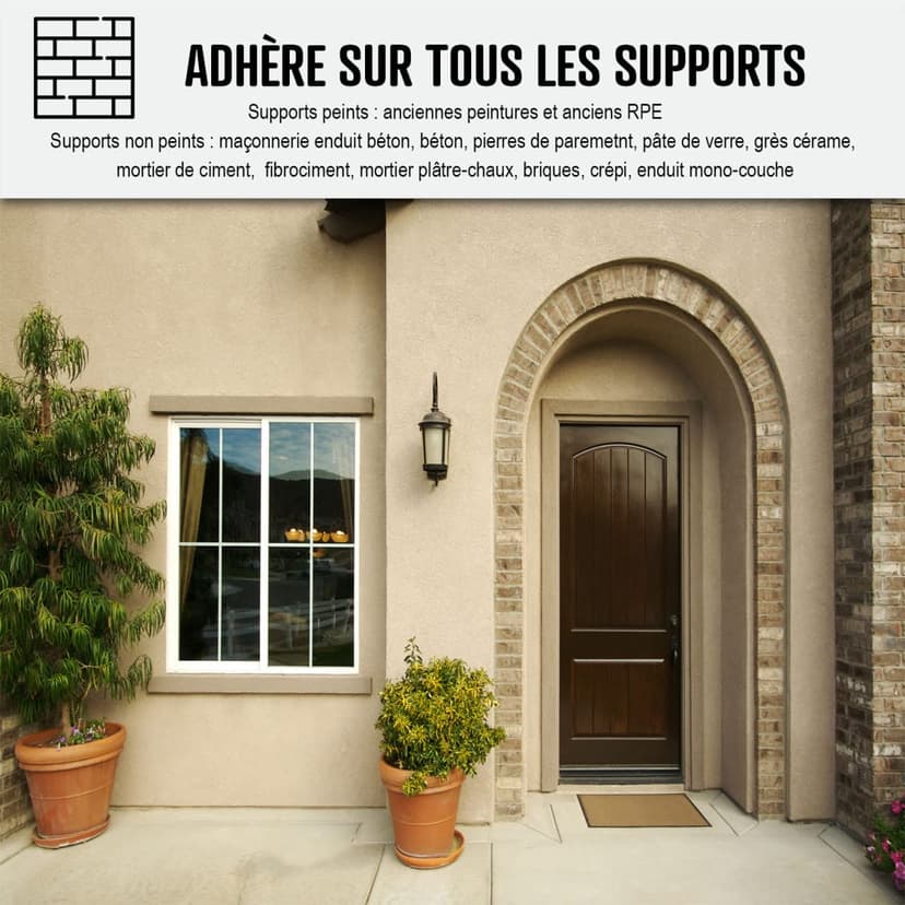 Siloxane facade paint, water resistant – durable up to 15 years – renovation facade, polishing wall – Arcafacade Siloxane – white (Ral 9003) – 10 l (+ or 60 m2 in 1 layer) – Arcane Industry - 9