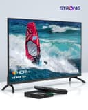 STRONG Leap-S3 Pro Box Streaming Google TV 4K UHD avec Port Ethernet, Android 12, 4GB RAM + 32GB Stockage, Wi-FI 6, Chromecast Intégré, Assistant Google Vocal, Dolby Atmos & Dolby Vision - 4