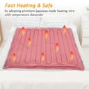 Mia&Coco Electric Heated Blanket Throw Flannel Sherpa Fast Heating 120x160cm, 10 Heat Levels & Up-to-9-Hours Auto-Off Timer & LED Display, for Home Office Use, Machine Washable, ETL Certified, Gray - 6