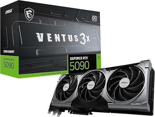 MSI GeForce RTX 5090 32G VENTUS 3X OC Graphics Card - RTX…