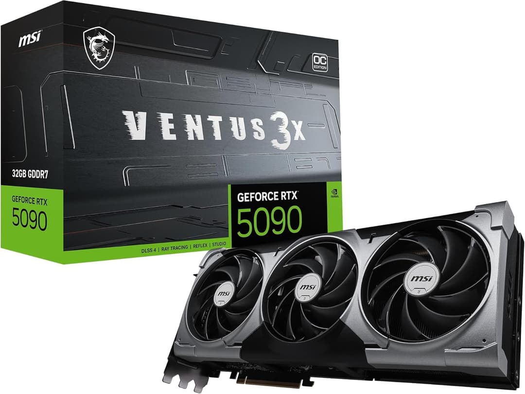MSI GeForce RTX 5090 32G VENTUS 3X OC Graphics Card - RTX…