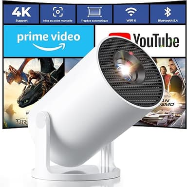 [App intégrée & Auto Keystone] Vidéoprojecteur 4K Support…